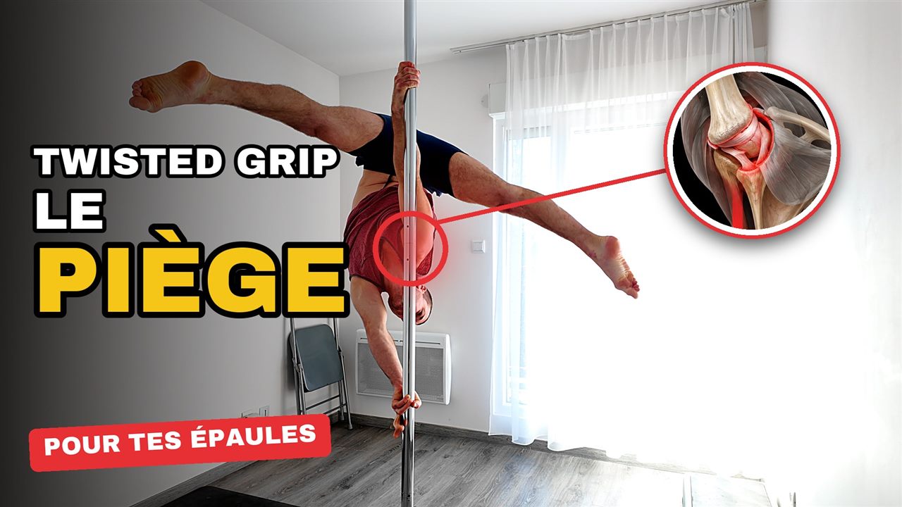 Vidéo YouTube de Vincent Regnault : Pole dance, attention à tes épaules en twisted grip